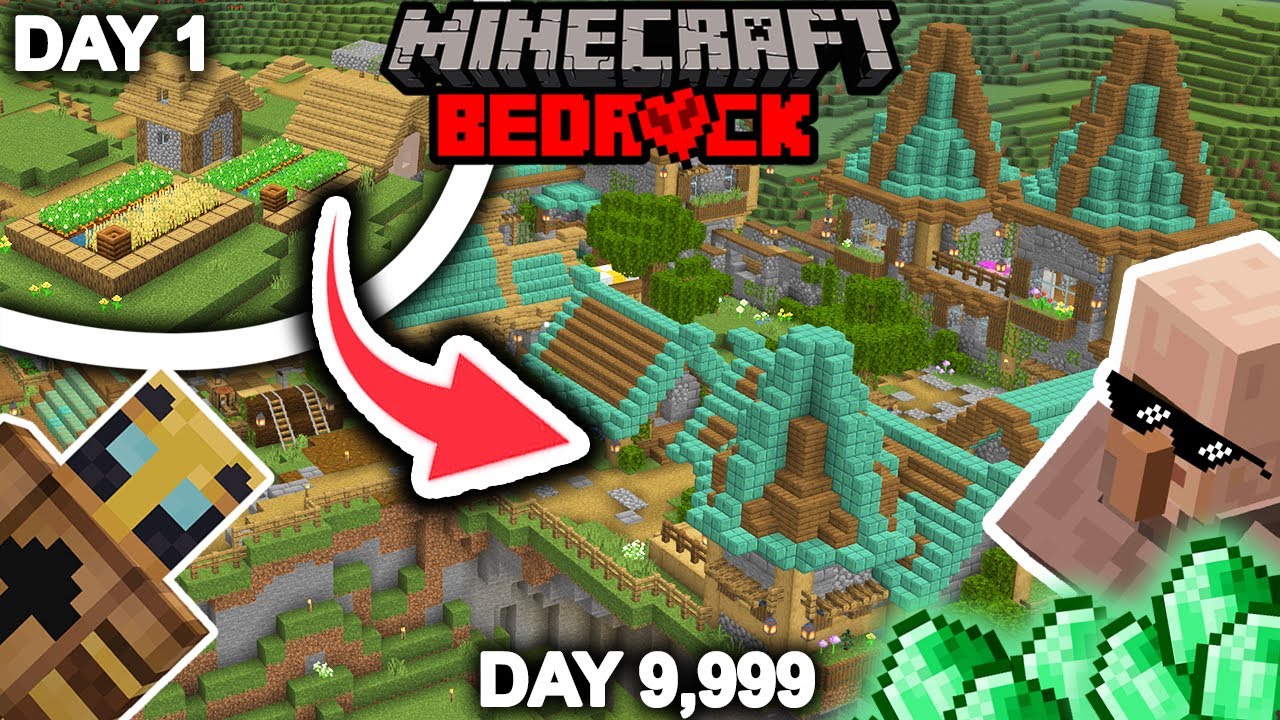 I Transformed This ENTIRE Village In My Minecraft World - YouTube