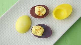 Dye-Free Deviled Eggs - Natural Easter Recipes - Weelicious Wealth