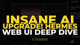 INSANE AI Upgrade! Hermes Web UI Deep Dive Net Worth