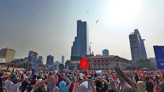 Vietnam’s Military Air Show — Jets, Flares & Helicopters! | 50th Reunification Day