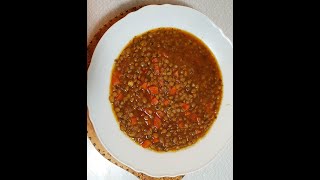 طبق العدس الأسود# lentil recipe secret#العدس الأسود بي طريقتي SOSOBHR@