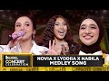 Novia x lyodra x nabila  medley song  indonesian television awards concert celebration 2023