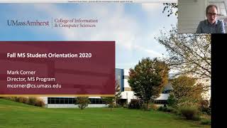 Master's Program Orientation Overview: Fall 2020