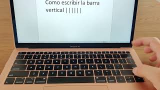 cómo escribir #barra vertical | en #Mac (#MacBook) en 30 segundos #barravertical