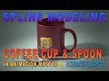 Spline modeling a Coffee Cup and Spoon in Animation:Master (timelapse)
