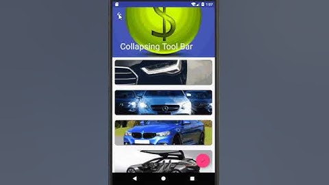 android collapsing toolbar with image and recyclerview example