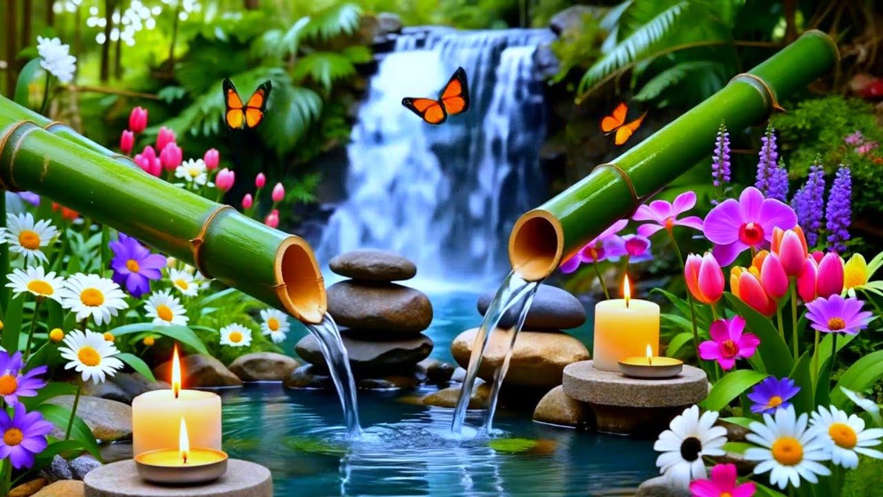 Relaxing Piano Sleep Music with Soft Water Sounds for Insomnia and Anxiety Relief Night