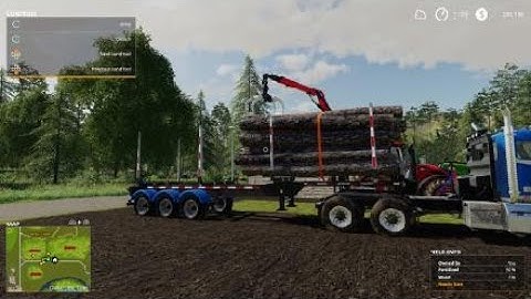 Farming Simulator 19 logging grizzly mountain on ps4 loading logs