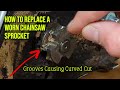 How to Replace a Worn Chainsaw Sprocket - Cutting Curved - Greenworks 80v Pro