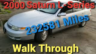 2001 Saturn L-Series 232581 Miles Walk Through