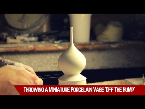 Video thumbnail: Throwing a Miniature Porcelain Vase Off the Hump, by Matt Horne Pottery