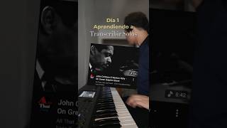 Dia 1 Aprendiendo a Transcribir solos piano jazz #piano #music #jazz #fyp