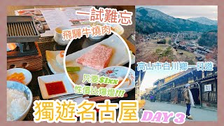 ✤ 名古屋VLOG ✤ DAY 3  高山白川鄉一日遊 一試難忘不用$2xx吃到飛驒牛燒肉 沒有雪的合掌村也很美❣  || Dottie Hidee||