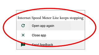 How to Fix Internet Speed Meter Lite App Keeps Stopping Error in Android & Ios | Not Open Problem screenshot 3