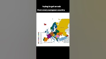Trying to get an sub from every european country #europe #mapper #map #mapping #geography #mapchart