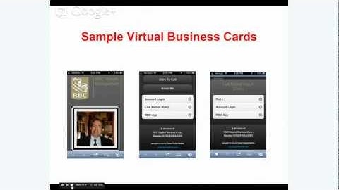 Virtual Business Cards