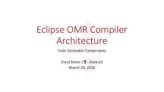 Eclipse OMR Code Generator Components