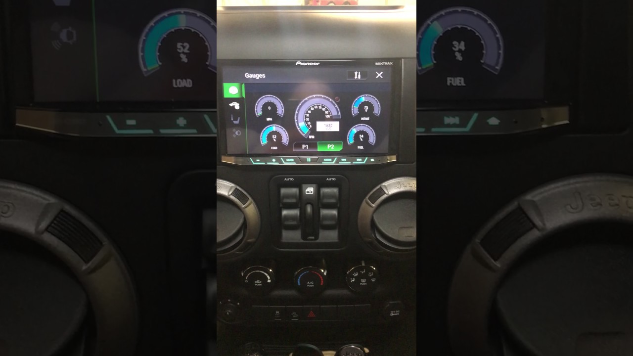 Jeep Wrangler with Pioneer touch screen & MAESTRO RR interface - YouTube