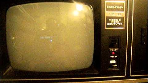 trs-80 model II boot up