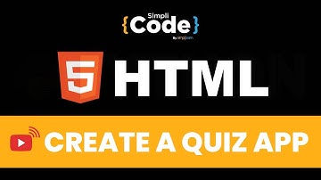 🔥Create A Quiz App Using HTML  | Web App Using HTML | HTML CSS JS | Web Developer 2022 |  SimpliCode