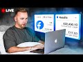 Live facebook ads tutorial for smma clients in 2024 20x roi