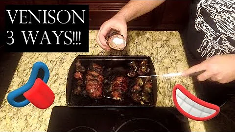 Cooking Bacon Wrapped Venison Three Ways (tenderloin and backstrap)