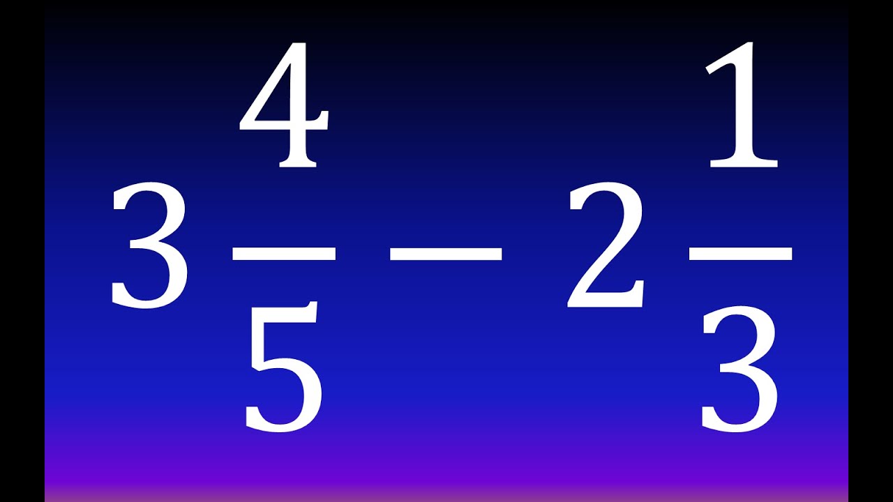 04. Resta de fracciones mixtas - YouTube