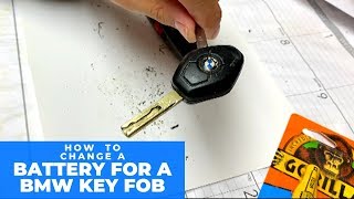 DIY BMW E46 Key Fob Battery Remove and Replace VL2020 330xi 530xi 325xi 328xi