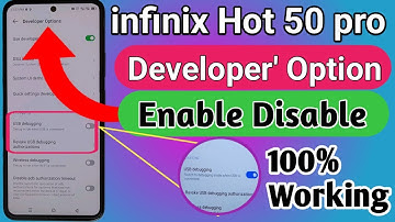 infinix hot 50 pro developer option enable // enable usb debugging