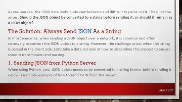 How to Send JSON from Python Server to Unity Client