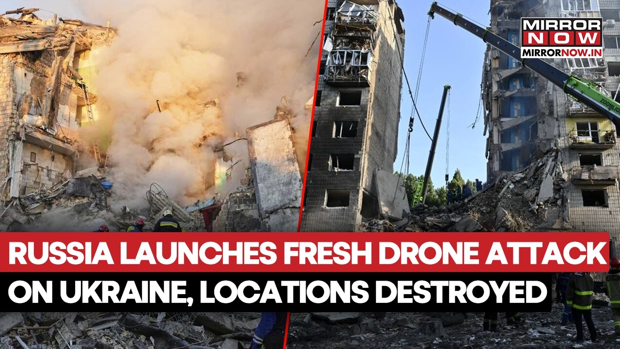 Russia Unleashes New Drone Blitz on Ukraine Many Cities Hit, Destruction  Spreads | Watch Video