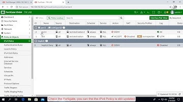 How to push firewall policy from Fortimanager to Fortigate