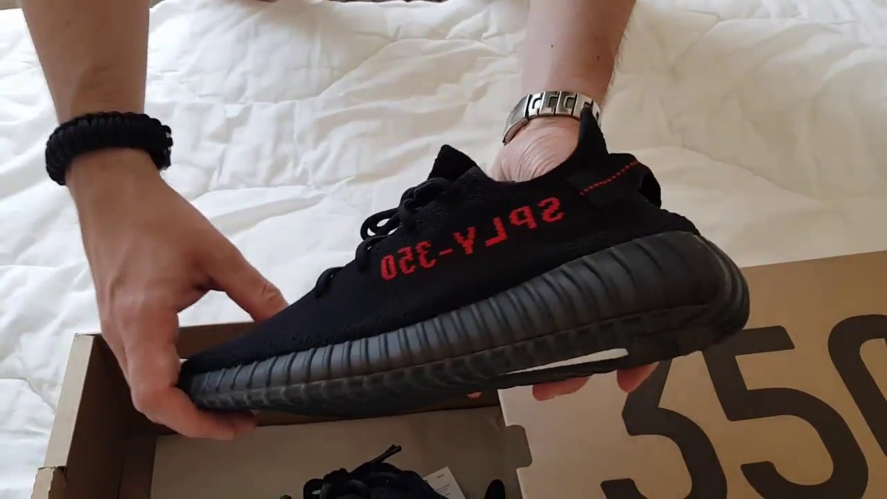 YEEZY BOOST 350 V2 CP9652 BRED CORE BLACK RED