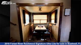 Eye-catching 2018 Forest River Rockwood Signature Ultra Lite Fifth Wheel RV For Sale in Bushnell, FL