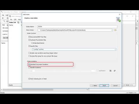 An introduction to index searching with FileLocator Pro - YouTube