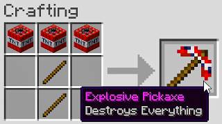 I Crafted the MOST OP CUSTOM PICKAXES in Minecraft!