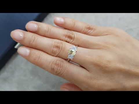 Unheated yellow pear-cut sapphire 0.82 carats, Madagascar Video  № 1