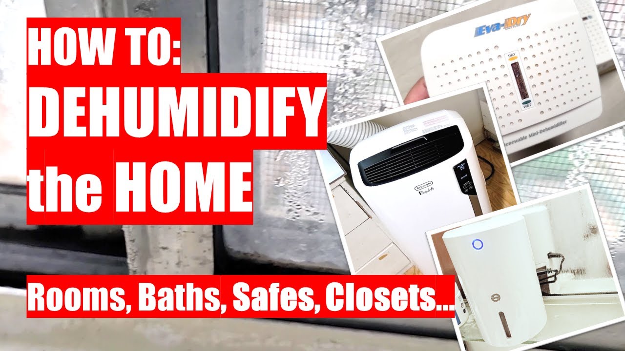 HOW TO Dehumidify the Home Rooms, Baths, Safes, Closets! YouTube