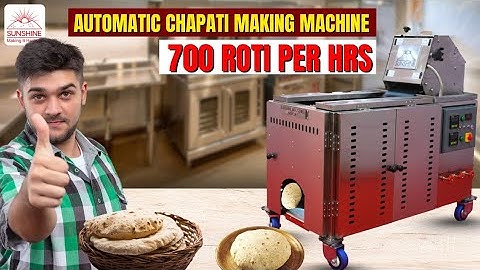 Automatic chapati making machine for hotel. 700 roti/hrs #youtubeshorts #shorts #shortsvideo