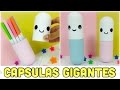 CAPSULAS KAWAII GIGANTES (puedes poner algo dentro)\manualidades fáciles