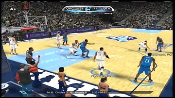 NBA 2K10 - My Player - 2nd Round 1st Game, Kevin Durant cheats