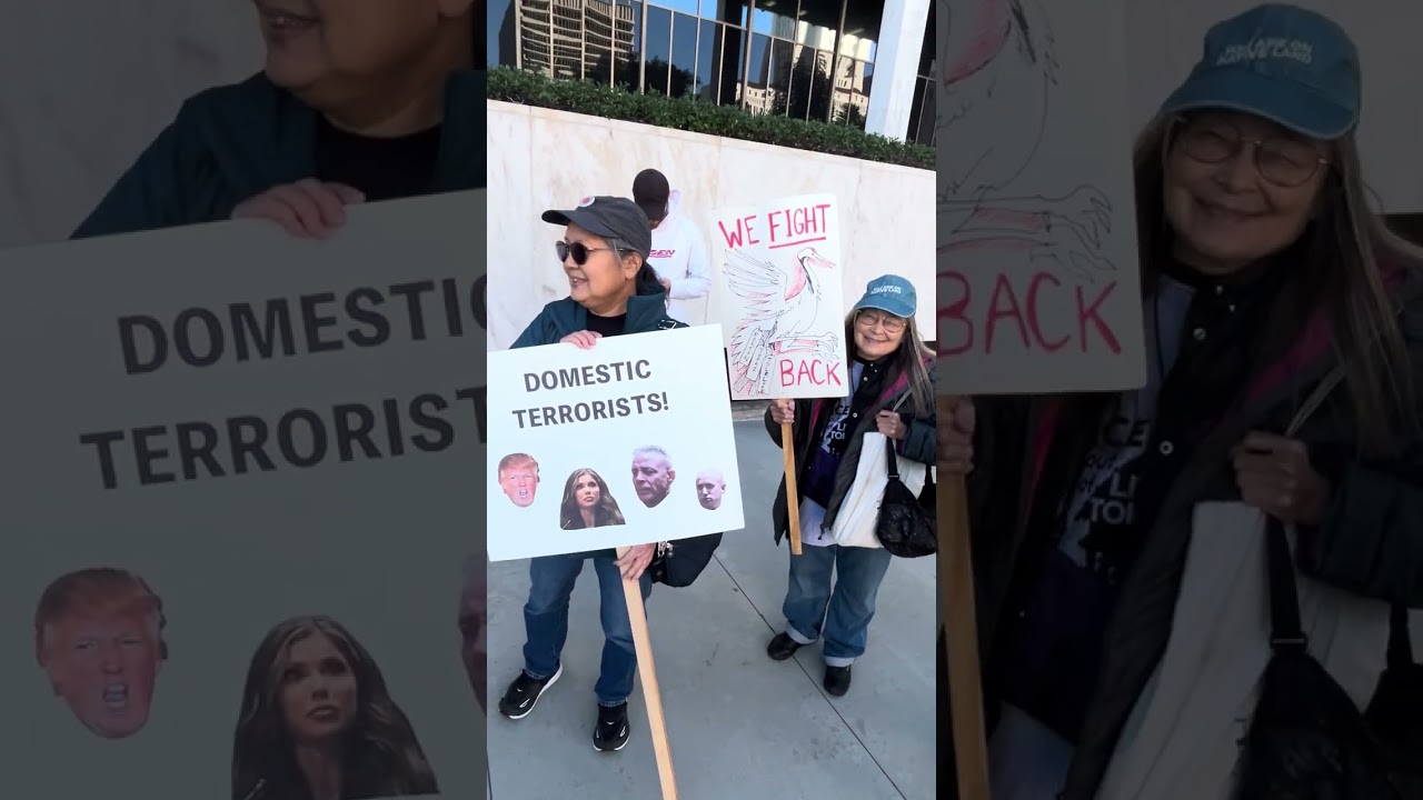Protest at the Federal Building. 😤🤬😫