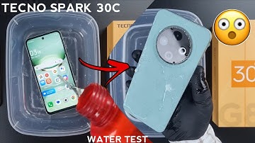 Tecno Spark 30C Water Test iP54 💦💧| The Very First Water Test Of Spark 30C