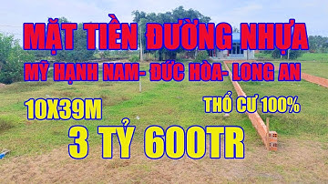 ( Đã bán)Bán Đất Mặt Tiền Nhựa Giá Rẻ | 10x39m Có 2 Mặt Tiền Đường Thổ Cư Sổ Hồng Riêng