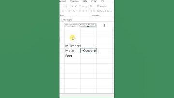 Convert Millimeter into Meter in Microsoft Excel #meter #excel #shorts