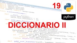 Diccionario II - 19 - Python básico para gente de C#, C++ y Java