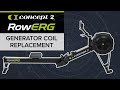 Generator Coil Replacement for RowErg and Model D with Device Holder Arm