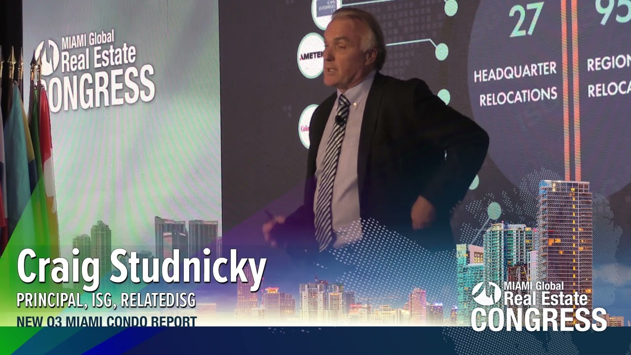 Craig Studnicky, Principal of ISG, RelatedISG, on presenting new Q3 Miami Condo Report