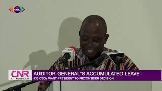 435 CSOs want president to reconsider decision on Auditor General's accumulated leave
