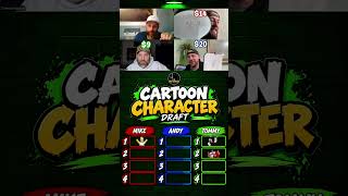 Who built the best cartoon character draft?! #cartoons tv #90s #nostalgia #draft